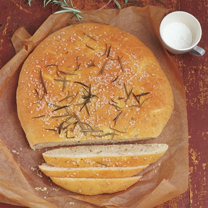 Veganes Fladenbrot mit Rosmarin