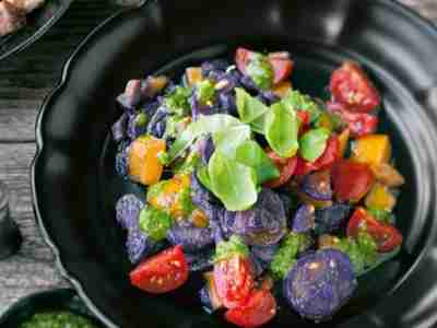 Blauer Kartoffelsalat