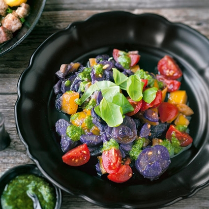 Blauer Kartoffelsalat