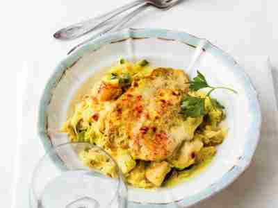 Schnitzeltopf mit Sauerkraut