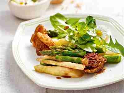 Spargelsalat mit Morcheln