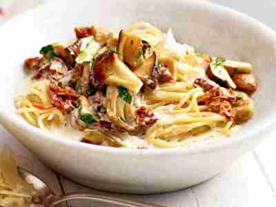 Spaghetti mit Pilzsugo