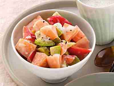 Avocado-Melonen-Salat