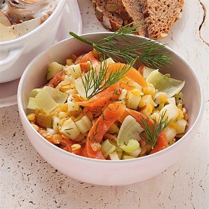 Linsen-Fischsalat