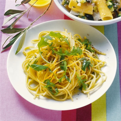 Zitronensauce mit Rucola