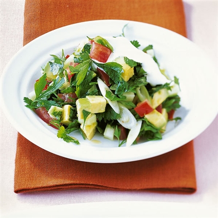 Petersiliensalat mit Avocado