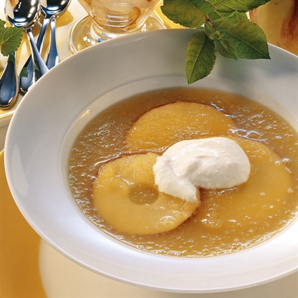 Kalte Apfelsuppe