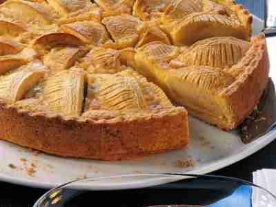 Apfelkuchen mit Rahmguss