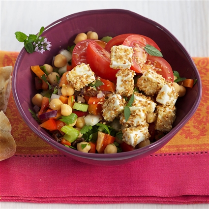 Arabischer Kichererbsensalat