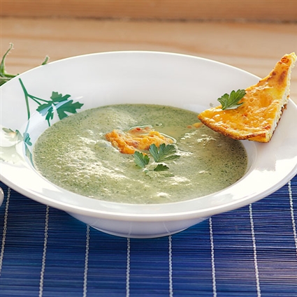 Kräuterrahm mit Tomaten-Eierstich