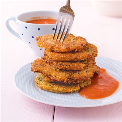 Goldtaler mit Tomatensauce