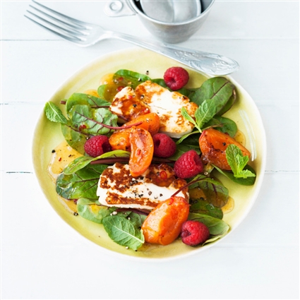 Mangoldsalat mit Aprikosen