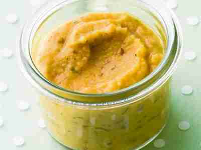 Gelbe Erbsenpaste