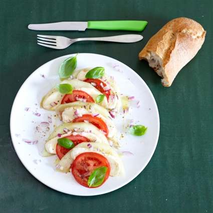 Tomaten-Melonen-Caprese
