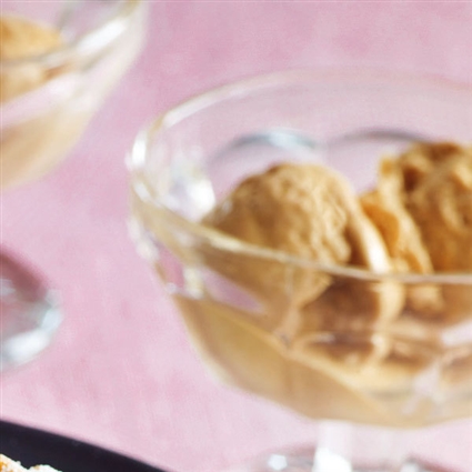 Apfeltörtchen mit Zimtparfait