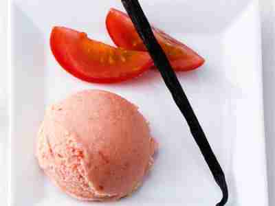 Tomaten-Kokos-Sorbet