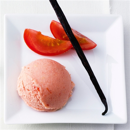 Tomaten-Kokos-Sorbet