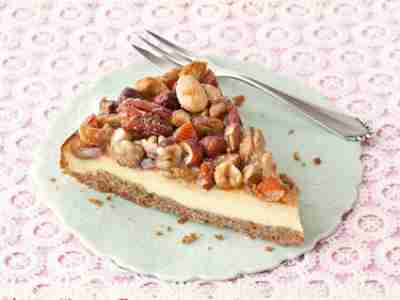 Käsekuchen mit Nüssen