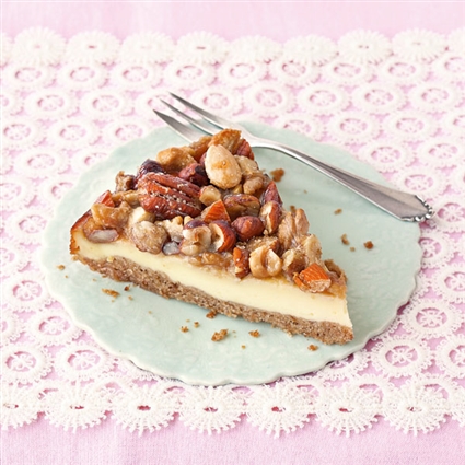 Käsekuchen mit Nüssen