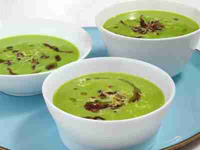 Erbsensuppe mit Bacon