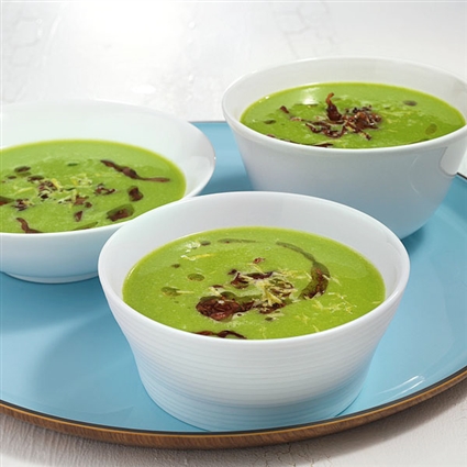 Erbsensuppe mit Bacon