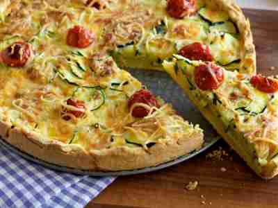 Zucchini-Tomaten-Quiche