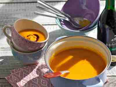 Einfache Kürbiscremesuppe