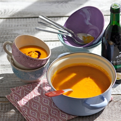 Einfache Kürbiscremesuppe