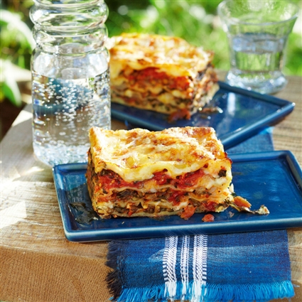 Linsen-Mangold-Lasagne