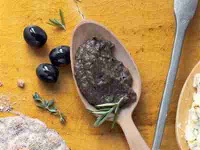 Vegetarische Olivenpaste