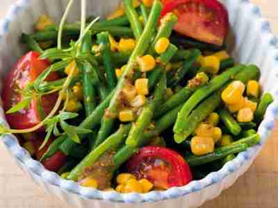 Bohnensalat mit Mais