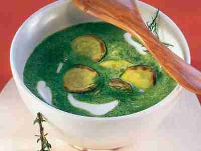 Zucchini-Spinat-Suppe