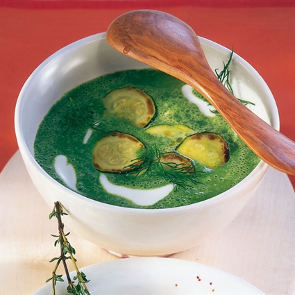 Zucchini-Spinat-Suppe