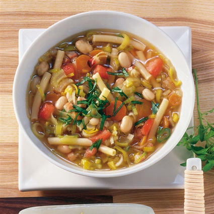Minestrone mit Makkaroni