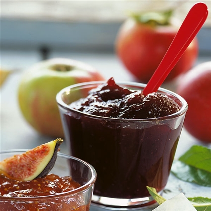 Apfelpaste mit Brombeeren