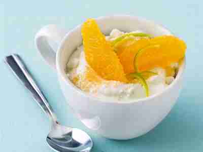 Orangen-Limettenjoghurt