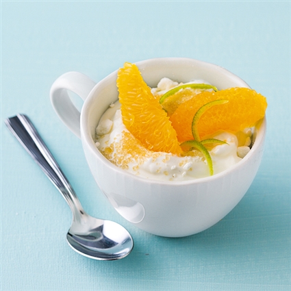 Orangen-Limettenjoghurt