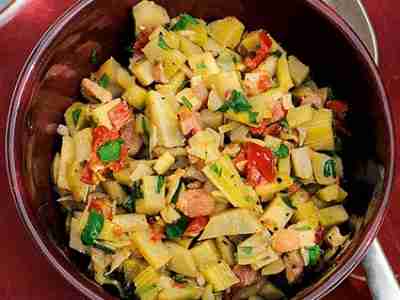 Artischocken-Speck-Sauce