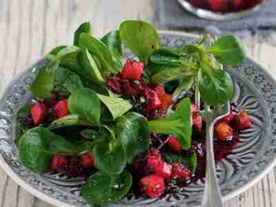 Feldsalat mit Vinaigrette