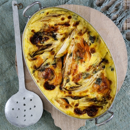 Chicorée-Süßkartoffel-Auflauf