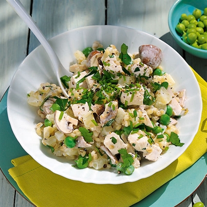 Geflügelsalat mit Joghurtdressing