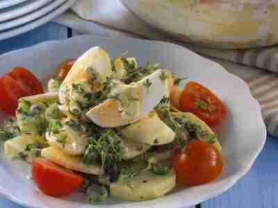 Eiersalat mit Kresse