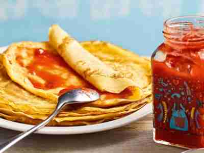 Pfannakuacha mit selber gmachta Marmelad