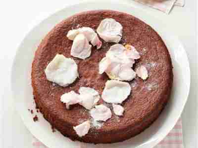 Nougatkuchen mit Auberginen