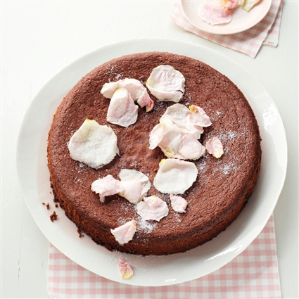 Nougatkuchen mit Auberginen