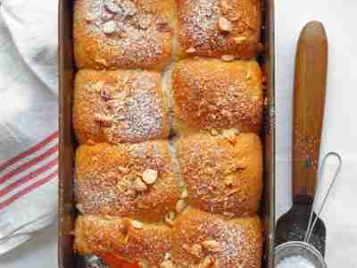Rohrnudeln mit Papaya-Chili-Füllung