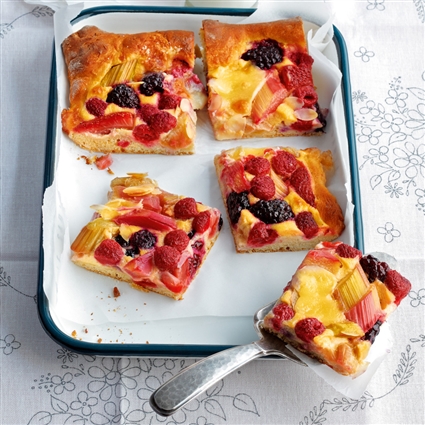 Rhabarber-Beeren-Pizza