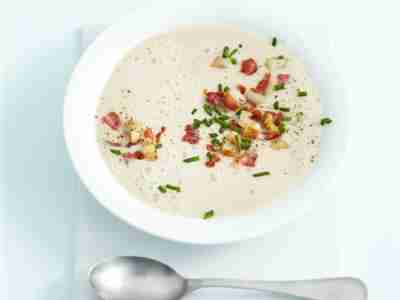 Bohnensuppe mit Speck und Birnen