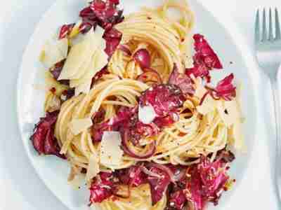 Spaghetti mit Radicchio