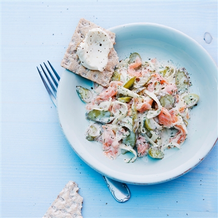 Gurken-Lachs-Salat